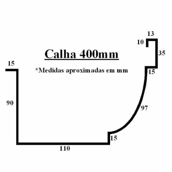 Calha Pré Pintada